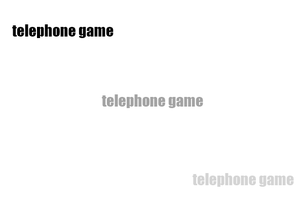 telephone game